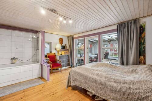 Schlafzimmer mit Bad en suite - 