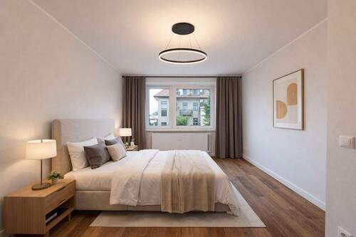 Schlafzimmer_a_dekoriert - Etagenwohnung mit 56,10 m&sup2; in Elmshorn zur Miete