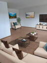 Wohnzimmer (möbliert) - Helle 4-Zimmer-Wohnung im OG (91 m²) - Ein gemütliches Zuhause für Familien