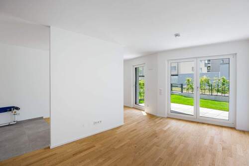 02_Wohnloft mit angerenzender Küche_Whg29_ZGS.jpg - 3 Zimmer Etagenwohnung zum Kaufen in Augsburg