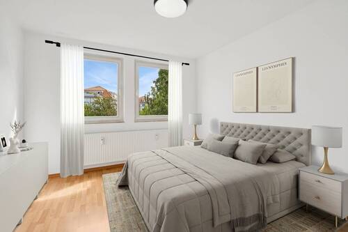 Digitales Staging Schlafzimmer - 
