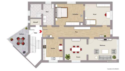 Obergeschoss Haupthaus - 