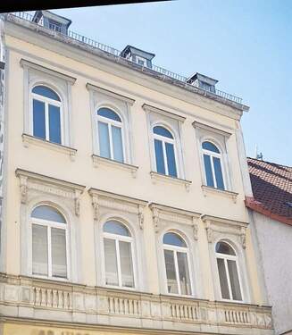 Straßenansicht.jpg - Zwei in den 90igern teilsanierte, modernisierungsbedürftige Mittelhäuser mit Entwicklungspotenzial, Gewerbe- und Wohnflächen