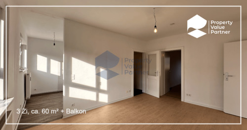 Titelbild - Frisch sanierte helle 3-Zimmer-Balkon-Wohnung