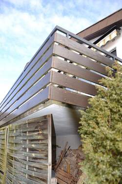 Sonne, bis Sie untergeht, auf Ihrem Westbalkon - 