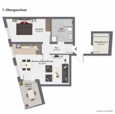 1. OG Wohnung Nr. 3 - 