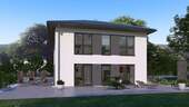 Ansicht Garten - MODERNES WOHNHAUS MIT ELEGANTEM WALMDACH - Malervorbereitet - inkl. Grundstück