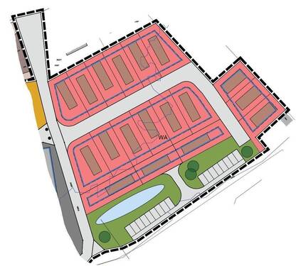 Grundstücke Anordnung - 