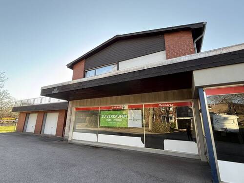 Straßenansicht - Roetgen: Wohn- & Gewerbeobjekt mit Entwicklungspotenzial auf ca. 1.000 m² Grundstück