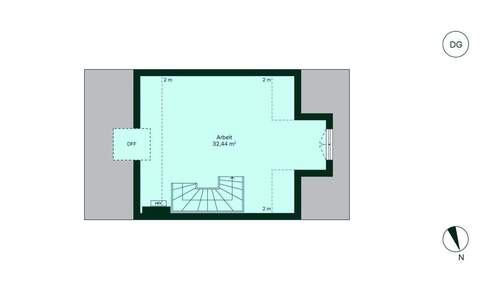 Im ausgebautem Dachgeschoss finden Sie Platz, um sich zu entfalten - 