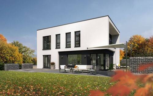 Ansicht Garten - BAUHAUS-ARCHITEKTUR IN OKAL-DESIGN
