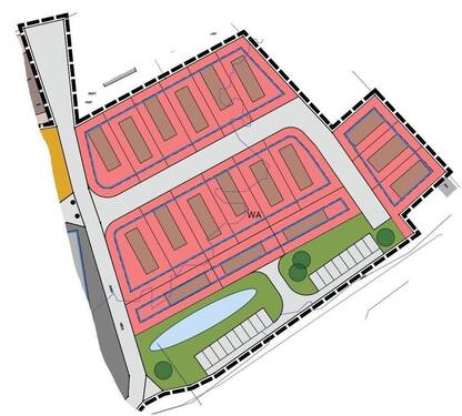 Grundstücke Anordnung - 