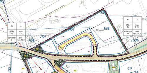 Ausschnitt B-Plan - Grundstück in Benningen / Hawangen zum Kaufen