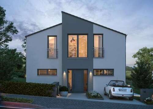 Hausansicht - Modernes Haus mit vielen Fördermöglichkeiten