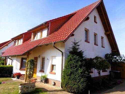 Ansicht Giebelseite - 4 Zimmer Doppelhaushälfte zum Kaufen in Rechlin