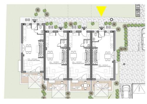 Erdgeschoss - Reihenendhaus mit 101,00 m² in Raubling zur Miete