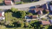 Luftbildaufnahme von Norden - 3 Zimmer Einfamilienhaus zum Kaufen in Vorra / Düsselbach