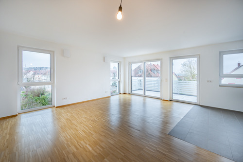 Wohn- Ess- Kochbereich Ansicht 1 - Etagenwohnung mit 75,20 m&sup2; in Würzburg zum Kaufen
