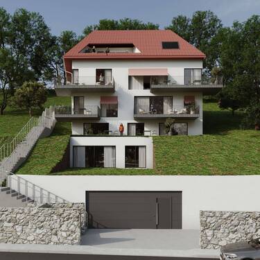 Frontvisualisierung - Sonnig. Stylisch. Stadtnah - 3-Zimmer-Wohnung mit Balkon & Weitblick in Toplage von Fulda