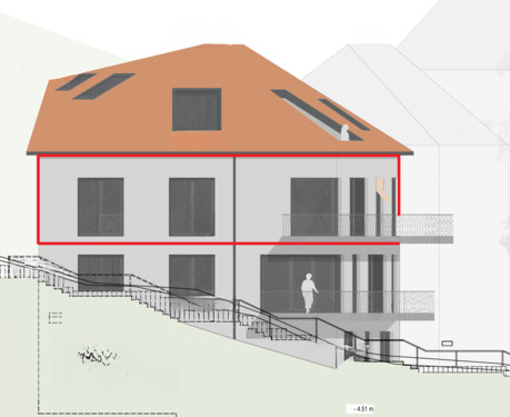 NordWest Ansicht WE4 - 3 Zimmer Etagenwohnung zum Kaufen in Fulda