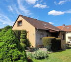 Hausansicht West - Einfamilienhaus mit Garage in ruhiger Lage, provisionsfrei