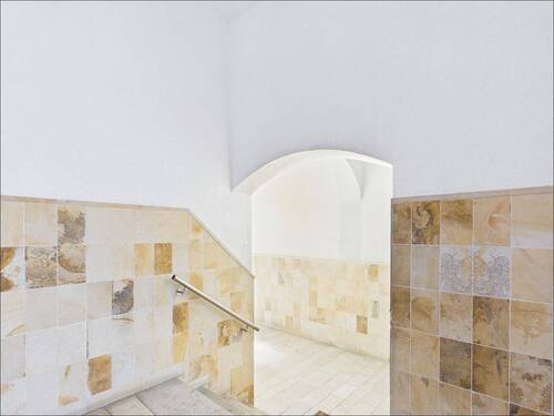 Blick zum Hauseingang - 1 Zimmer Mehrfamilienhaus, Wohnhaus in Aschaffenburg