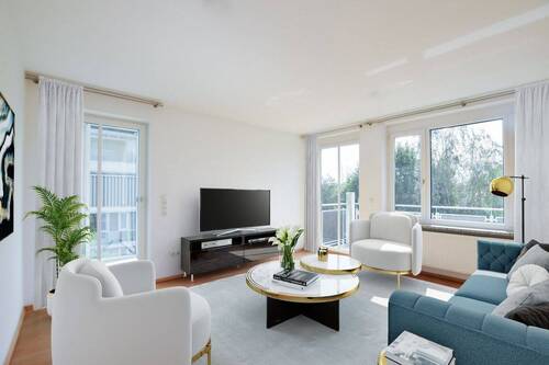 Wohnbereich - AIGNER - Helle und gut geschnittene 3-Zimmer-Wohnung mit Wohlfühlcharakter in Freising