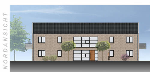 Nordansicht - 1 Zimmer Mehrfamilienhaus, Wohnhaus zum Kaufen in Twistringen