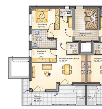 Whg. 4 - 3 Zimmer Etagenwohnung in Wiefelstede