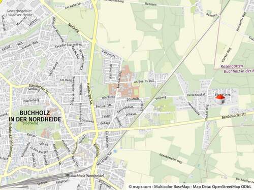Stadtkarte - Grundstück zum Kaufen in Buchholz in der Nordheide