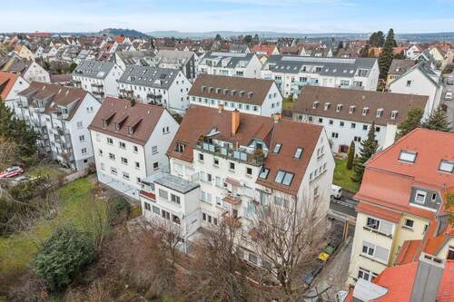 Außenansicht mit Blick auf die Dachterrasse - 