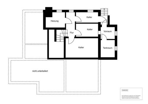 Kellergeschoss Hauptgebäude - 