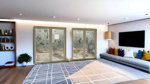 Wohnbereich - so könnte es aussehen - 