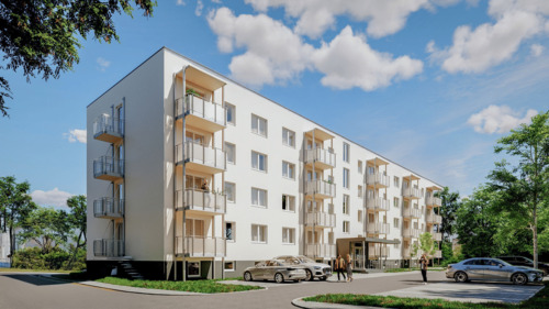 Visualisierung 1 - Seniorengerechtes Wohnen in Senftenberg - Barrierefrei. Ruhig. Gemeinschaftlich.