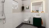 Modernes Badezimmer mit Badewanne - 