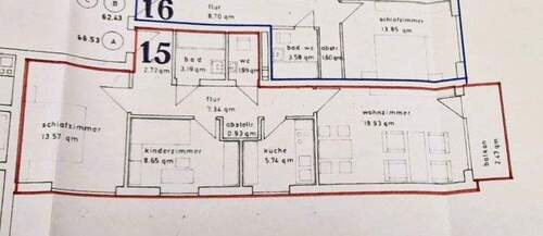Wohnung qm .JPG - 3 Zimmer Etagenwohnung in Röthenbach an der Pegnitz