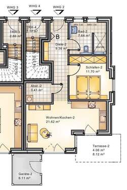 Whg. 2 - 2 Zimmer Etagenwohnung zum Kaufen in Oldenburg
