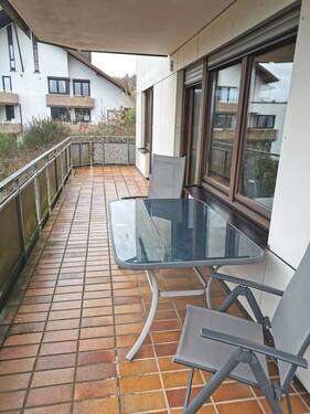 Balkon teilüberdacht - 
