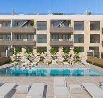 Exklusive Terrassenwohnung mit Gemeinschaftspool - Aguilas