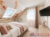 Ruhiges Schlafzimmer mit angenehmer Lichtstimmung - 
