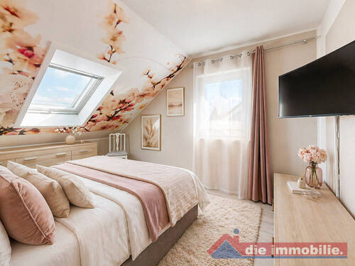 Ruhiges Schlafzimmer mit angenehmer Lichtstimmung - 