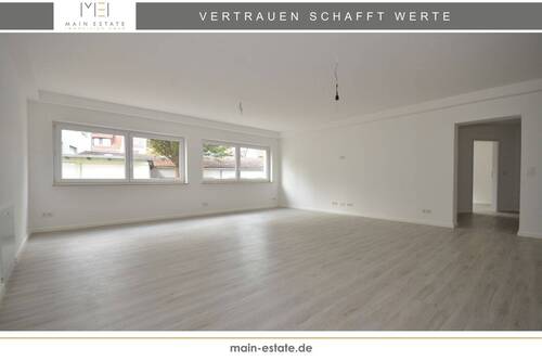 Wohn- und Esszimmer - Frisch saniert, sofort bezugsfertig - Erdgeschosswohnung mit Fußbodenheizung