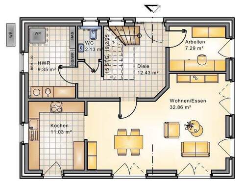 Erdgeschoss - Einfamilienhaus mit 148,00 m&sup2; in Oldenburg / Bloherfelde zum Kaufen