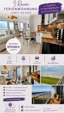 Invest - Premium FEWO mit Meerblick + top Mieteinnahmen PKW Stellplatz inklusive