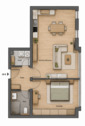 1.OG - 2 Zimmer Etagenwohnung zum Kaufen in Trier