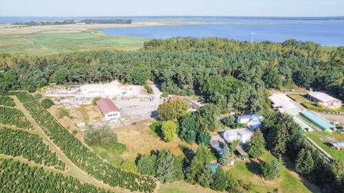 Luftbild mit Blick nach Norden - Grundstück in Fuhlendorf