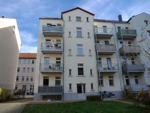 Hausansicht hofseitig - 3 Zimmer Etagenwohnung zur Miete in Markkleeberg