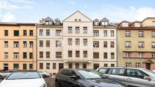 Außenansicht 1 - Sehr gepflegte 2-Zimmer-Wohnung im Jugendstil-Altbau mit Balkon und Keller