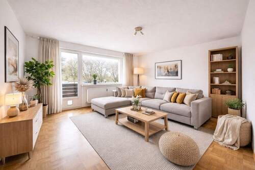 Visualisierung Wohnzimmer - Ihr neues Zuhause mit Raum zum Leben - ca. 112 m², 4 Schlafzimmer & Balkon