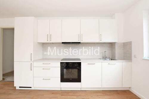 Küche - Etagenwohnung mit 35,90 m&sup2; in München zur Miete